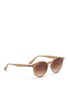 Figure View - Click To Enlarge - RAY-BAN - Round frame acetate sunglasses