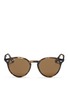 Main View - Click To Enlarge - RAY-BAN - 'RB2180' round frame tortoiseshell acetate sunglasses