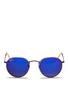 Main View - Click To Enlarge - RAY-BAN - Round metal mirror sunglasses