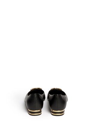 Back View - Click To Enlarge - RENÉ CAOVILLA - Jewel toe leather flats
