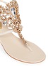 Detail View - Click To Enlarge - RENÉ CAOVILLA - 'Mumbai' floral strass suede sandals