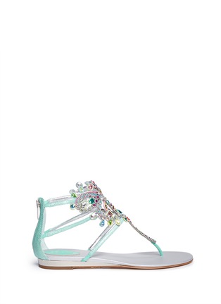 Main View - Click To Enlarge - RENÉ CAOVILLA - 'Atena' Swarovski crystal sandals