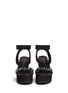 Figure View - Click To Enlarge - PEDRO GARCIA  - 'Desire' crystal stud brushed suede wedge sandals