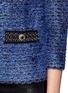 Detail View - Click To Enlarge - ST. JOHN - Contrast border stand collar tweed jacket