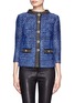 Main View - Click To Enlarge - ST. JOHN - Contrast border stand collar tweed jacket