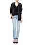 Figure View - Click To Enlarge - T BY ALEXANDER WANG - Loose knit layered cardigan