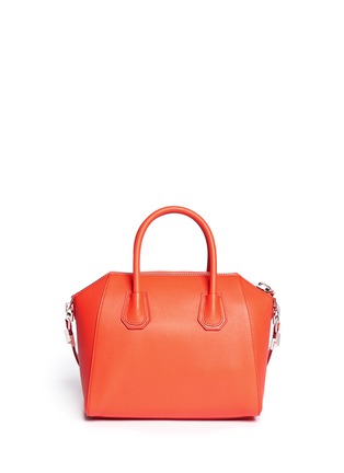 Back View - Click To Enlarge - GIVENCHY - Antigona small leather satchel