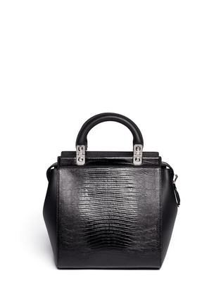 Detail View - Click To Enlarge - GIVENCHY - 'HDG' lizard embossed leather bag