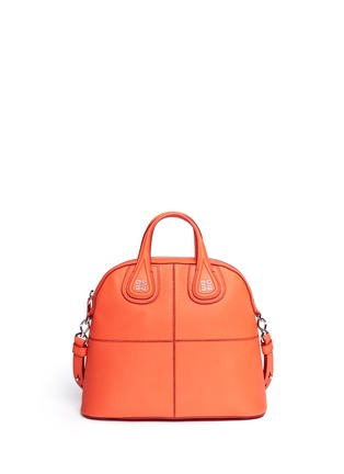 Main View - Click To Enlarge - GIVENCHY - Nightingale medium textured leather satchel
