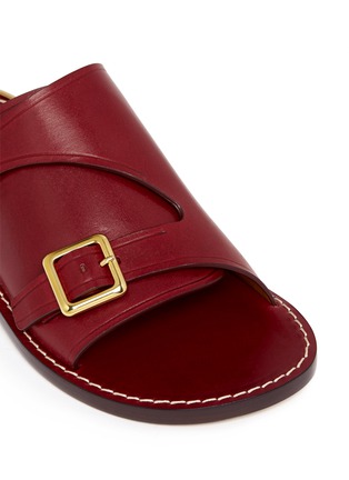 Detail View - Click To Enlarge - CHLOÉ - Double buckle leather sandals