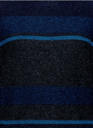 Detail View - Click To Enlarge - VINCE - Stripe panel wool cashmere sweater