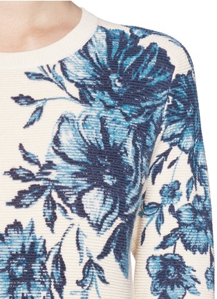 Detail View - Click To Enlarge - TORY BURCH - 'Tia' floral print sweater