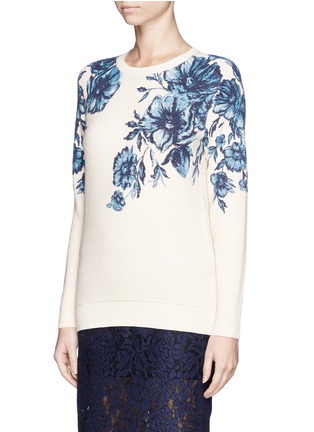 Front View - Click To Enlarge - TORY BURCH - 'Tia' floral print sweater
