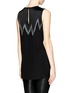 Back View - Click To Enlarge - EMILIO PUCCI - Metallic zigzag embroidery silk top