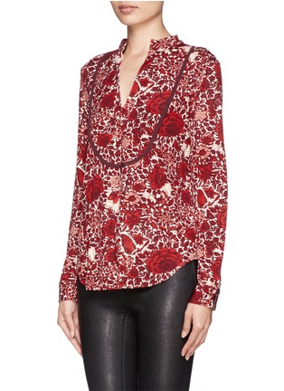 Front View - Click To Enlarge - TORY BURCH - 'Lizzy' floral and butterfly print tunic