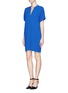 Figure View - Click To Enlarge - VINCE - Crepe stitched dress