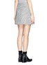 Back View - Click To Enlarge - TORY BURCH - 'Lucille' metallic tweed mini skirt