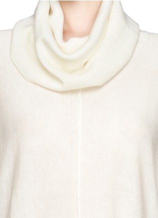 Detail View - Click To Enlarge - VINCE - Wool-cashmere cowl turtleneck top
