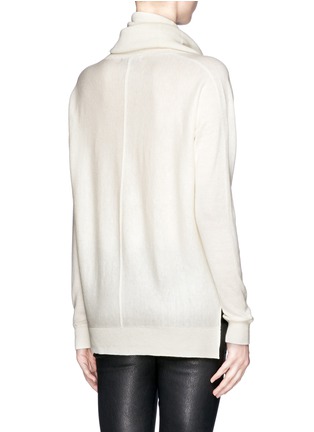 Back View - Click To Enlarge - VINCE - Wool-cashmere cowl turtleneck top