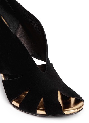 Detail View - Click To Enlarge - PEDRO GARCIA  - 'Sue-mi' suede cutout heels