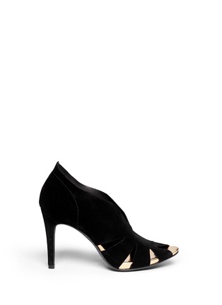 Main View - Click To Enlarge - PEDRO GARCIA  - 'Sue-mi' suede cutout heels