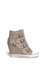Main View - Click To Enlarge - ASH - 'Ultra' leather wedge sneakers