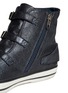 Detail View - Click To Enlarge - ASH - 'Virgin' buckle metallic leather sneakers