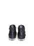 Back View - Click To Enlarge - ASH - 'Virgin' buckle metallic leather sneakers