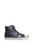 Main View - Click To Enlarge - ASH - 'Virgin' buckle metallic leather sneakers