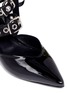 Detail View - Click To Enlarge - CLERGERIE - x Robert Clergerie 'Susa' eyelet strappy patent leather pumps