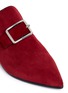 Detail View - Click To Enlarge - CLERGERIE - x Robert Clergerie 'Lolli' eyelet ankle strap suede loafers