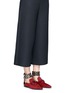 Figure View - Click To Enlarge - CLERGERIE - x Robert Clergerie 'Lolli' eyelet ankle strap suede loafers