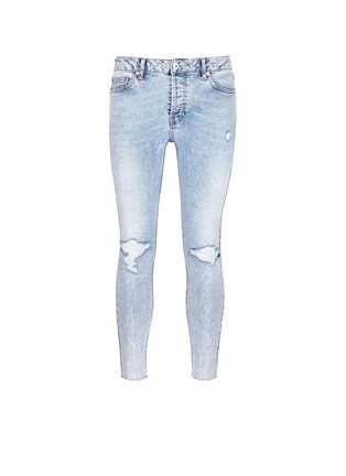 Main View - Click To Enlarge - TOPMAN - Distressed cropped skinny jeans