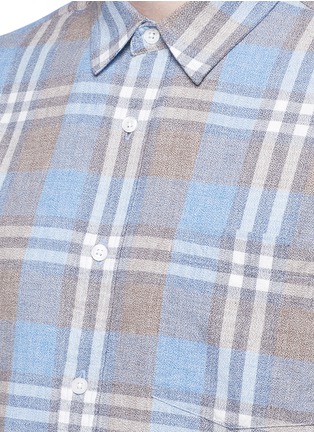 Detail View - Click To Enlarge - TOPMAN - Washed check plaid shirt