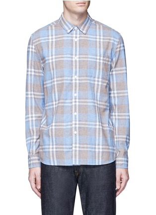 Main View - Click To Enlarge - TOPMAN - Washed check plaid shirt