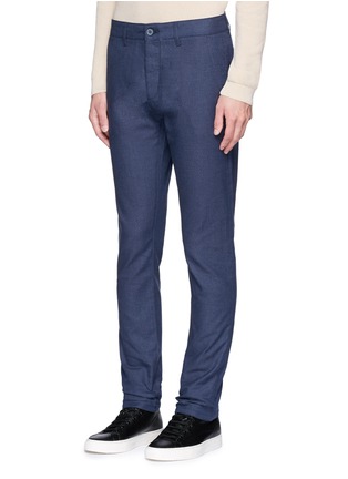 Front View - Click To Enlarge - TOPMAN - Slim fit cotton twill chinos
