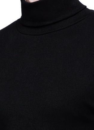 Detail View - Click To Enlarge - TOPMAN - Turtleneck rib knit long sleeve T-shirt