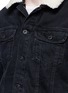 Detail View - Click To Enlarge - TOPMAN - Detachable faux shearling collar denim jacket