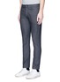 Front View - Click To Enlarge - TOPMAN - Slim fit hopsack pants