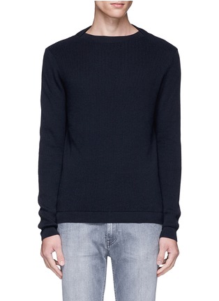 Main View - Click To Enlarge - TOPMAN - Boat neck rib knit sweater