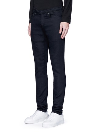 Front View - Click To Enlarge - NEIL BARRETT - Super skinny fit coated denim jeans