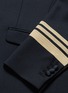 Detail View - Click To Enlarge - NEIL BARRETT - Stripe cuff slim fit tuxedo blazer