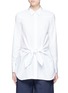Main View - Click To Enlarge - 3.1 PHILLIP LIM - Knot waist cotton poplin shirt