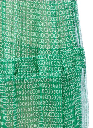 Detail View - Click To Enlarge - STELLA MCCARTNEY - 'Joy' star Lurex plissé pleat silk dress