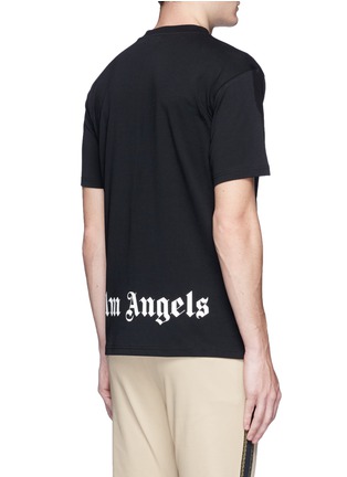 Back View - Click To Enlarge - PALM ANGELS - 'Buzer Beater' print cotton T-shirt