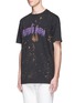 Front View - Click To Enlarge - PALM ANGELS - 'Purple Haze' splash print T-shirt