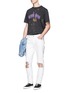 Figure View - Click To Enlarge - PALM ANGELS - 'Purple Haze' splash print T-shirt