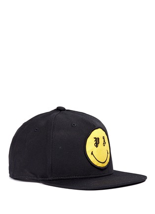 Main View - Click To Enlarge - PALM ANGELS - x Smiley® patch baseball cap
