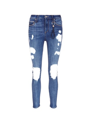 Main View - Click To Enlarge - 72877 - 'Shiko' ripped knee cropped skinny jeans