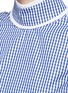 Detail View - Click To Enlarge - ANAÏS JOURDEN - Gingham check pleated collar sleeveless top